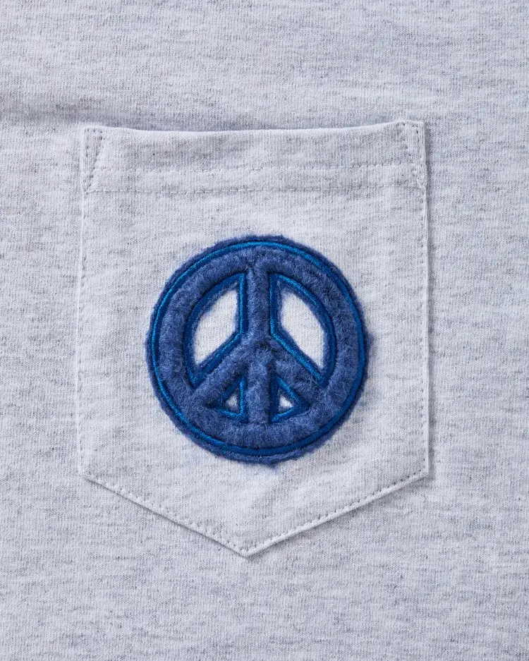 Gimme Five GIMME 5 X SUICOKE PEACE POCKET S/S TEE (Heather Grey)