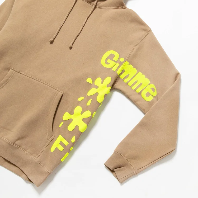 Gimme Five GIMME 5 X TIM COMIX STAINS HOODY (STANDSTONE/FLU YELLOW)