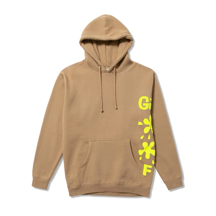 gimme five GIMME 5 X TIM COMIX STAINS HOODY (STANDSTONE/FLU YELLOW)