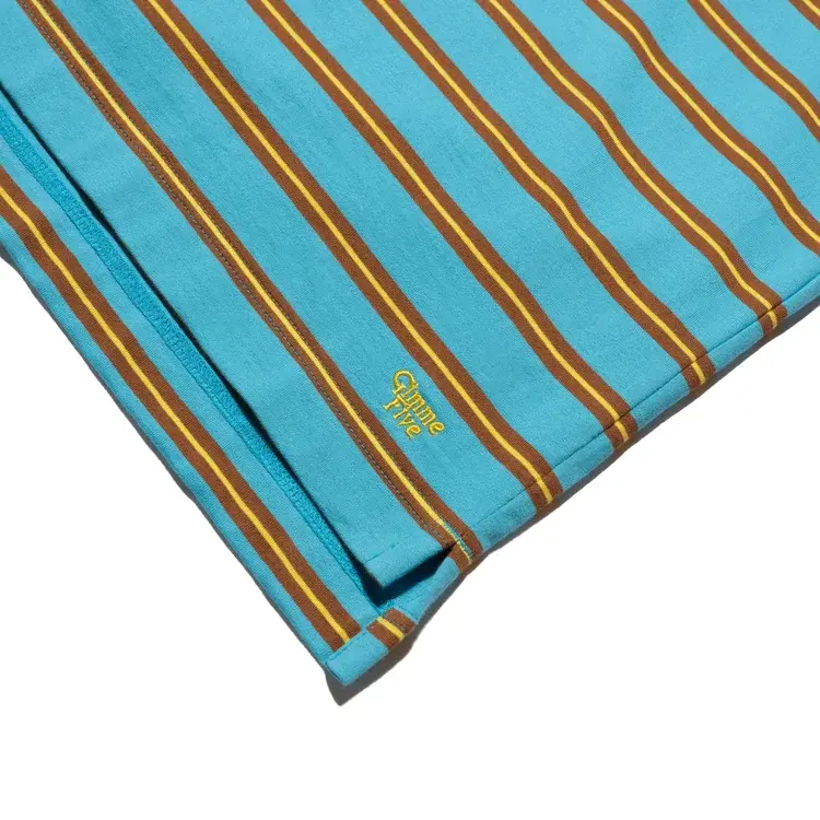 Gimme Five Gimme 5 X Universal Products Border Stripe Polo (Turquoise/Brown)