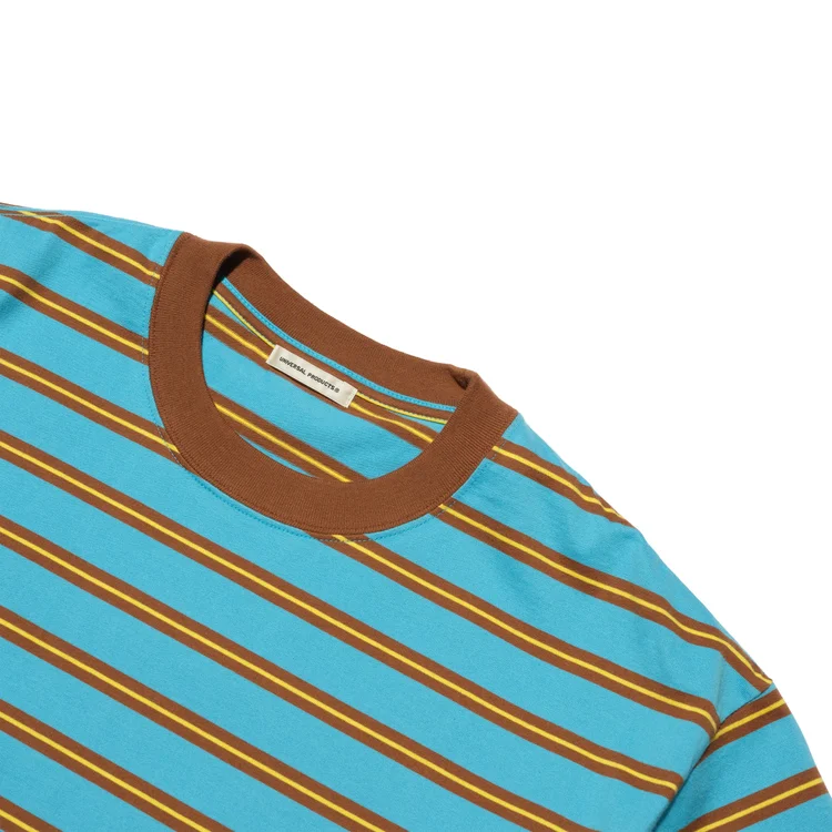 Gimme Five Gimme 5 X Universal Products Border Stripe Tee (Turquoise/Brown)