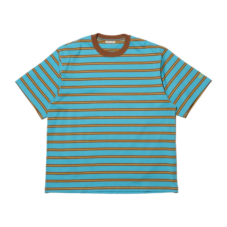 gimme five Gimme 5 x Universal Products Border Stripe Tee (Turquoise/Brown)