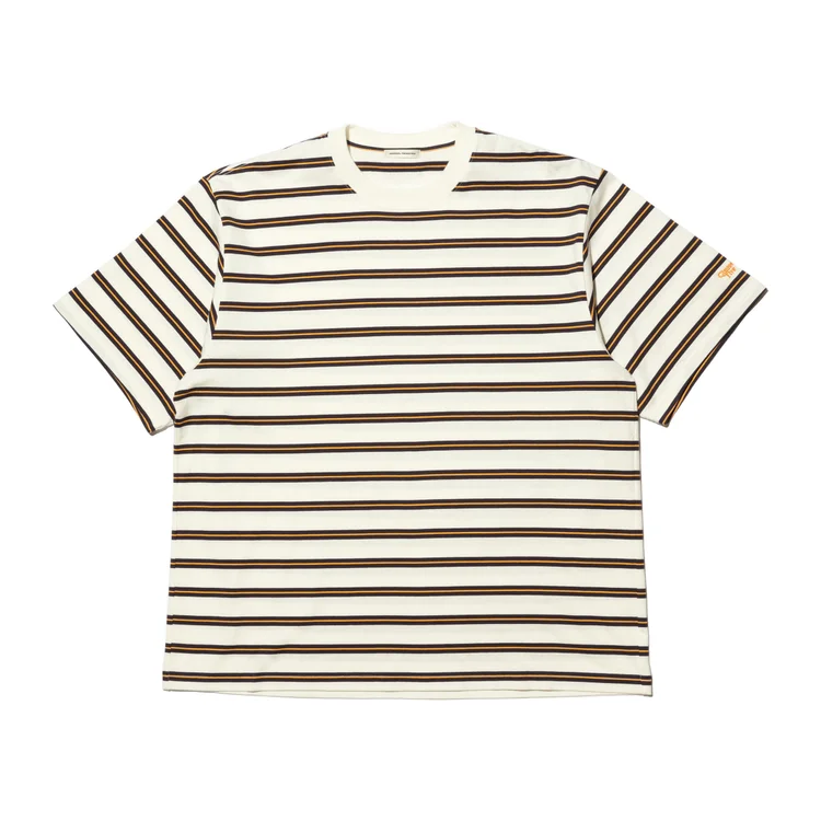 gimme five GIMME 5 x UNIVERSAL PRODUCTS BORDER STRIPE Tee (White/Navy)