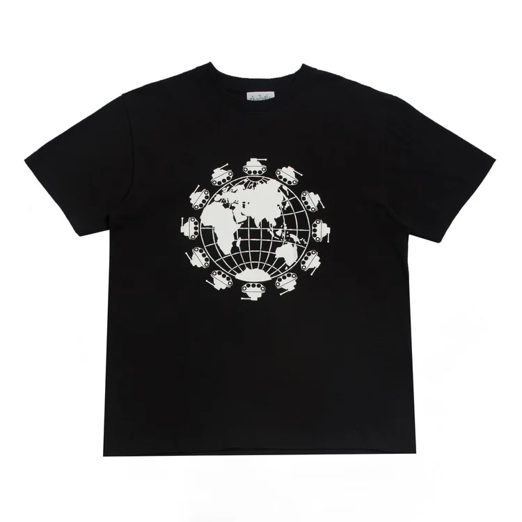 gimme five Available Nowhere - World Peace Tee (Black)