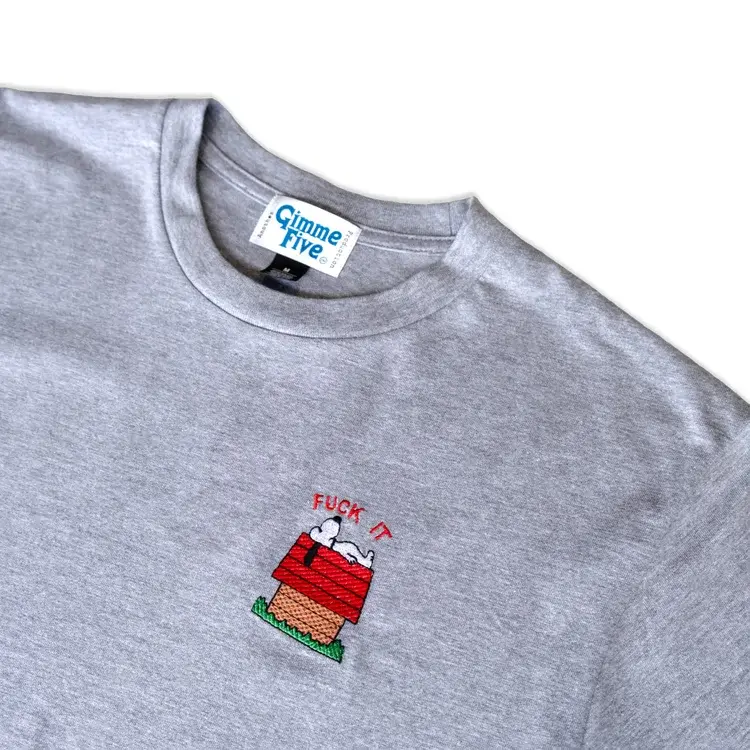 Gimme Five GIMME 5 "FUCK IT" SS TEE (GREY)