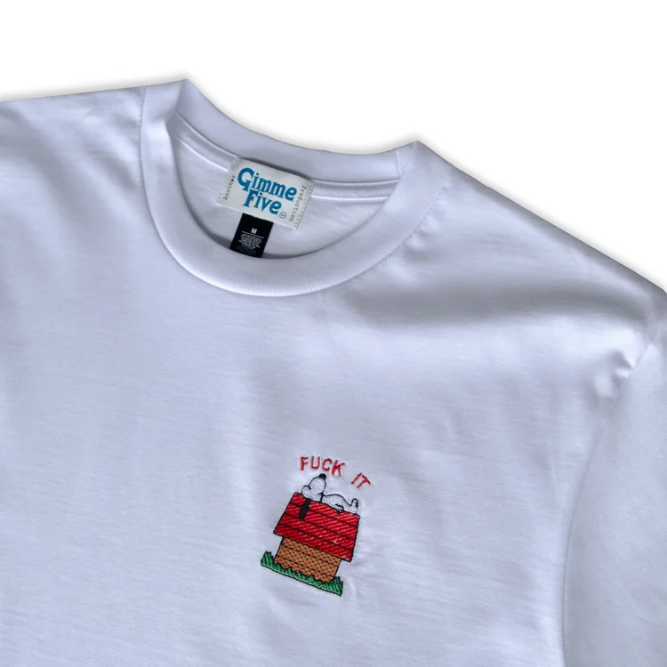 Gimme Five GIMME 5 "FUCK IT" SS TEE (WHITE)