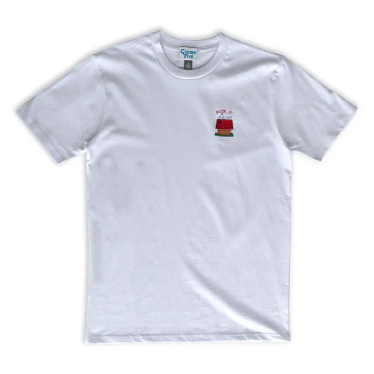gimme five GIMME 5 "FUCK IT" SS TEE (WHITE)
