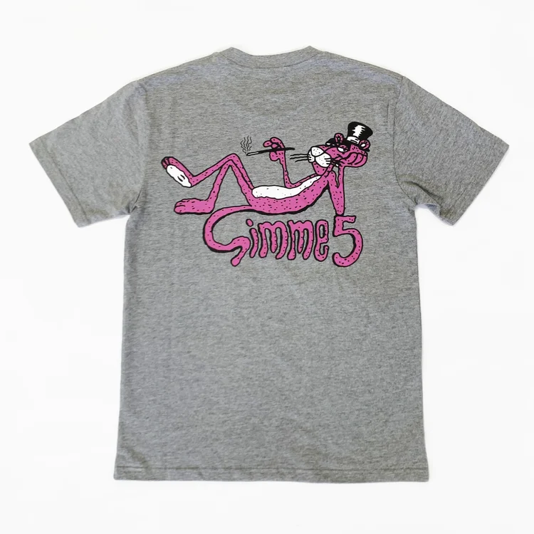 gimme five GIMME 5 PINK PANTHER TEE (GREY)