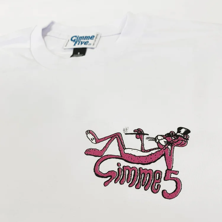Gimme Five GIMME 5 PINK PANTHER TEE (WHITE)