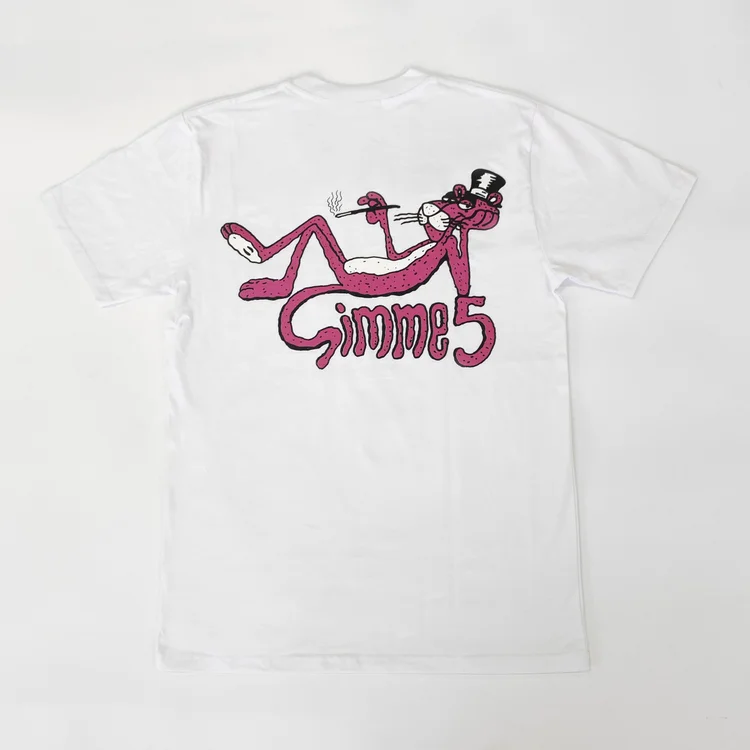 gimme five GIMME 5 PINK PANTHER TEE (WHITE)