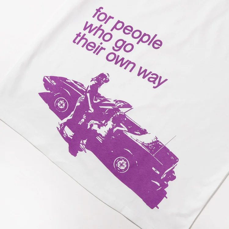 Gimme Five Gimme 5 X A.P.C Vince Tee (White & Purple)