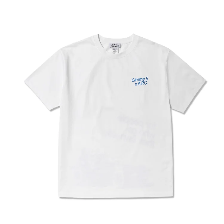 gimme five Gimme 5 X APC Steve Tee (White & Blue)