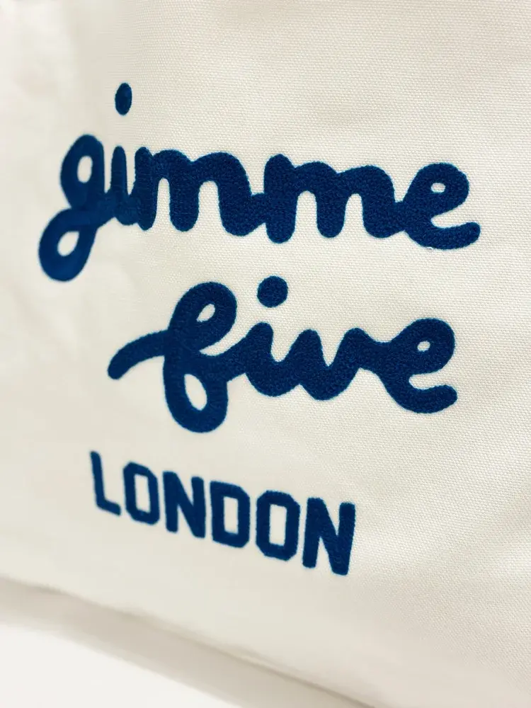 gimme five GIMME5 TOTE BAG (OFF WHITE)
