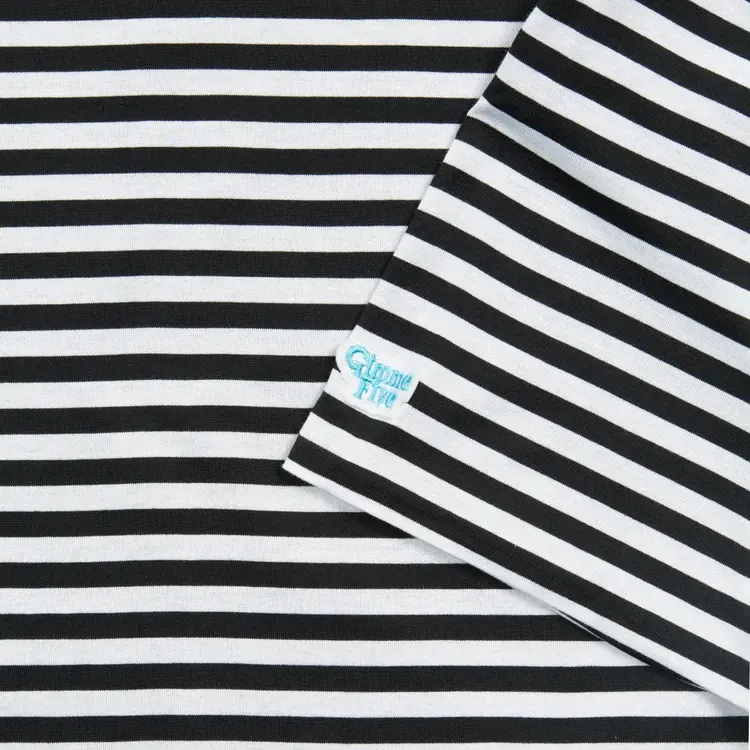 Gimme Five Reversible Tee (Black / White Stripe)
