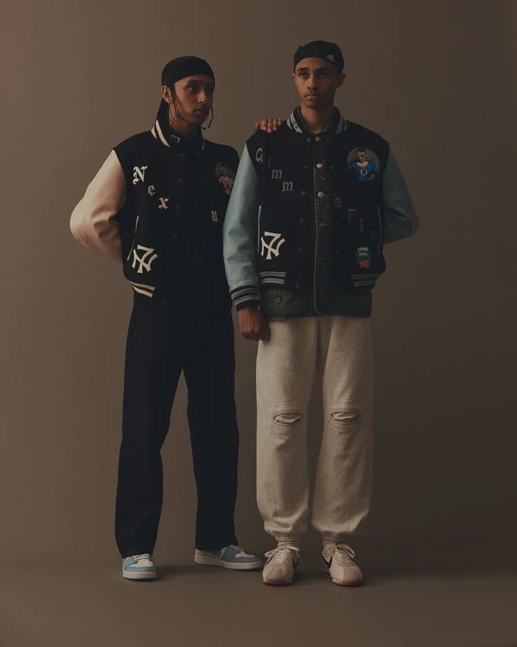 Gimme Five NEXUSVll X GIMME5 "SPECIAL VARSITY JACKET II" - (BLUE)