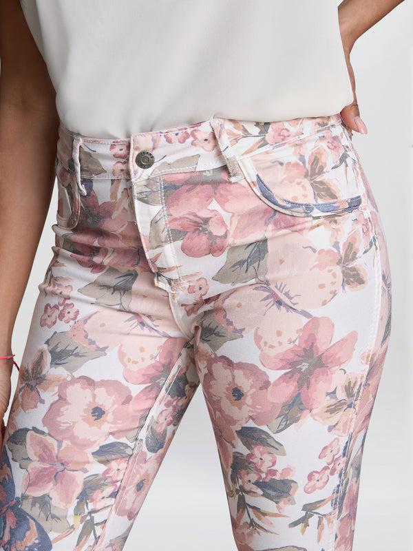 Gina Bacconi Christie Reversible Stretch Floral Jeans