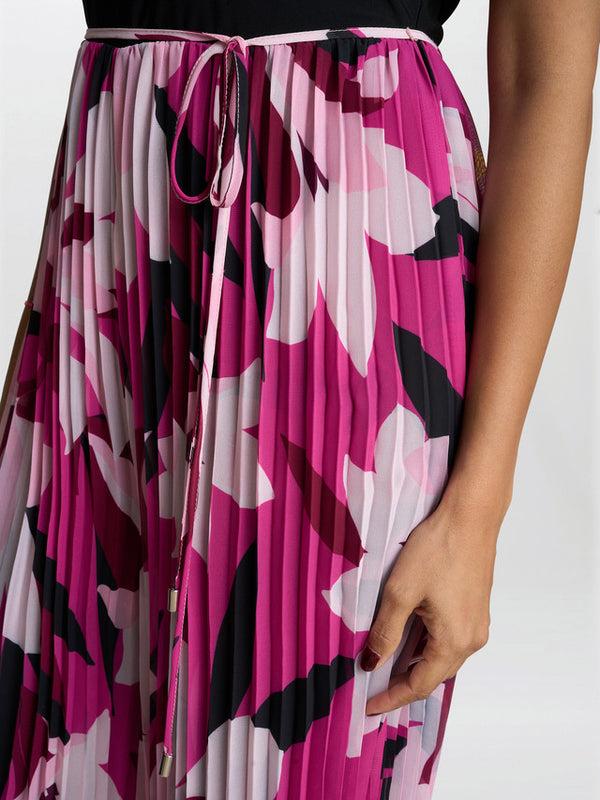 Gina Bacconi Dolores Jumpsuit With Printed Pleated Trousers