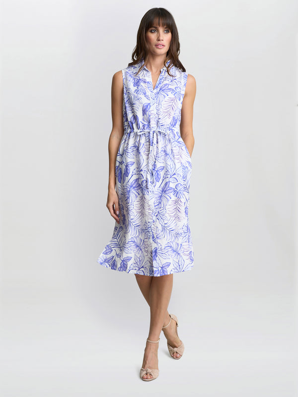 Gina Bacconi Adalynn Floral Shirt Dress