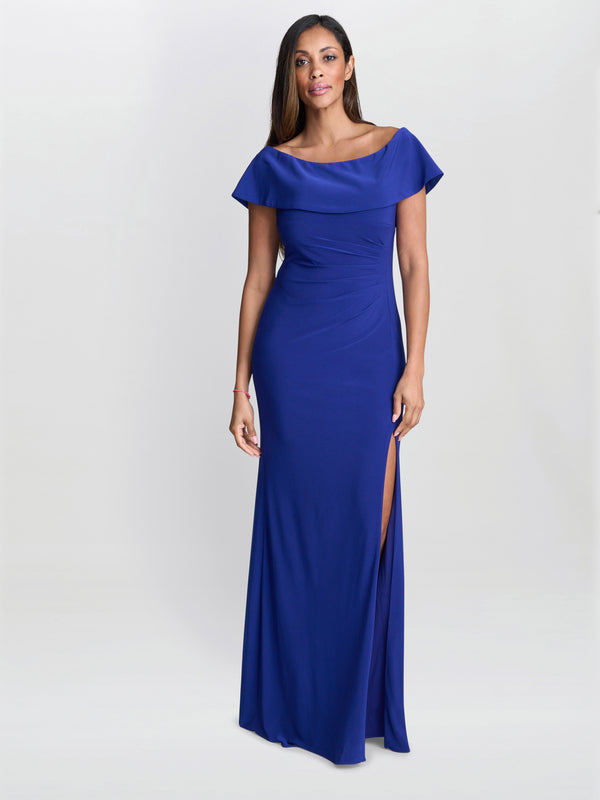gina bacconi Adina jersey maxi dress