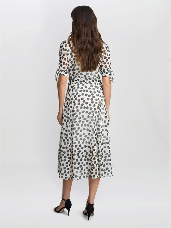 Gina Bacconi Adrienne Shirt Dress Cream