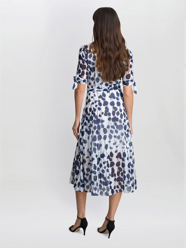 Gina Bacconi Adrienne Shirt Dress Navy