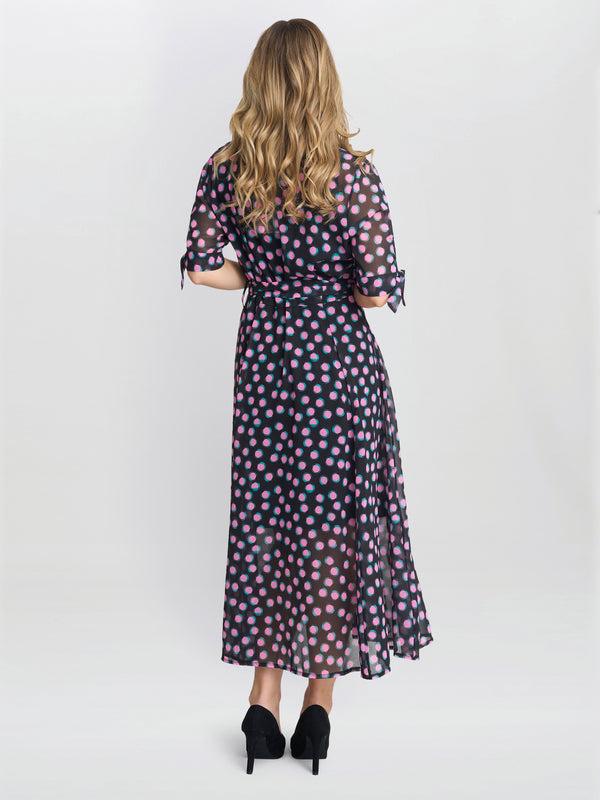 Gina Bacconi Adrienne Shirt Dress Pink