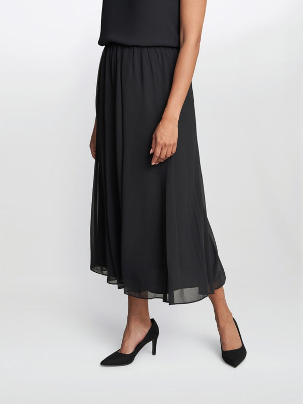 Gina Bacconi Annalise Flowing Chiffon Midi Skirt