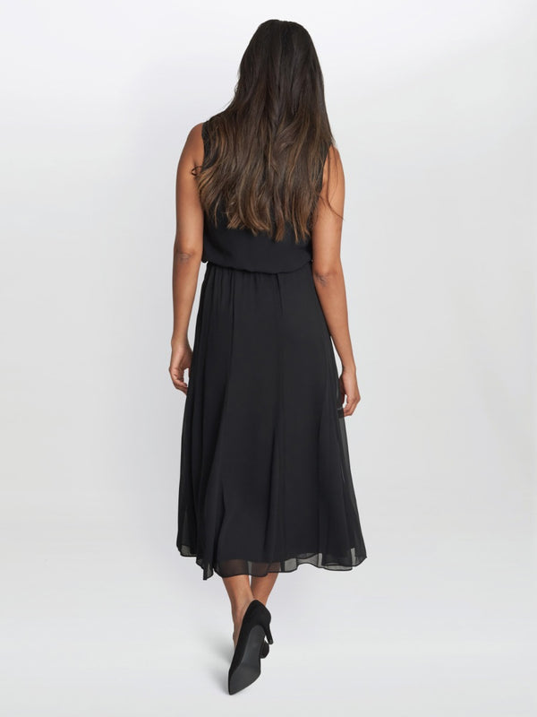 Gina Bacconi Annalise Flowing Chiffon Midi Skirt