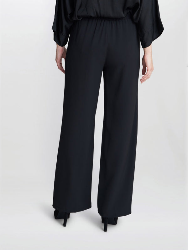 Gina Bacconi Annika Crepe Pull On Trouser BLACK
