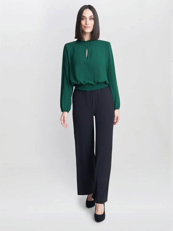 Gina Bacconi Annika Crepe Pull On Trouser BLACK