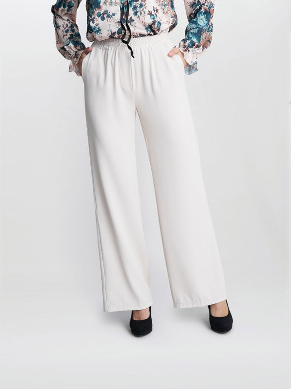 Gina Bacconi Annika Crepe Pull On Trouser CREAM