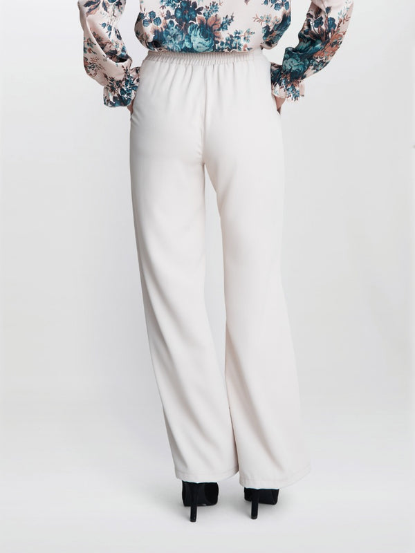 Gina Bacconi Annika Crepe Pull On Trouser CREAM