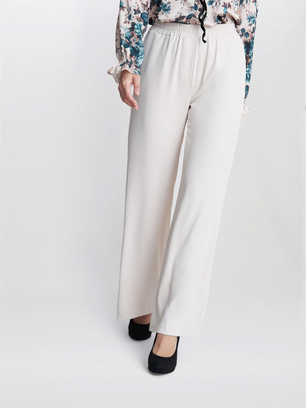 Gina Bacconi Annika Crepe Pull On Trouser CREAM