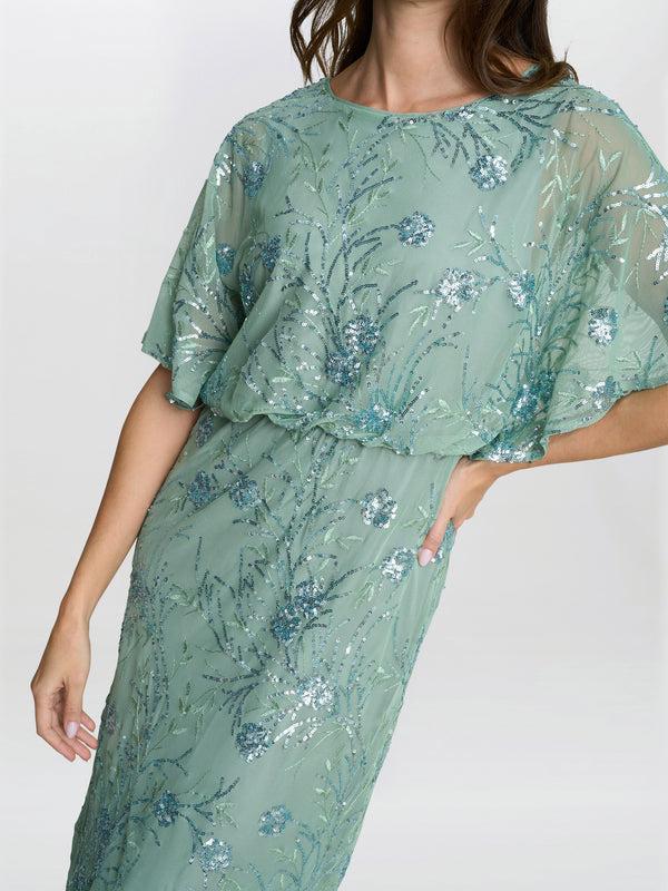 Gina Bacconi Ava Sequin Midi Dress