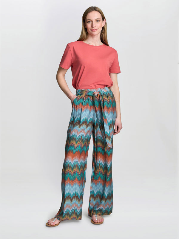 gina bacconi Bessie tie waist summer trouser