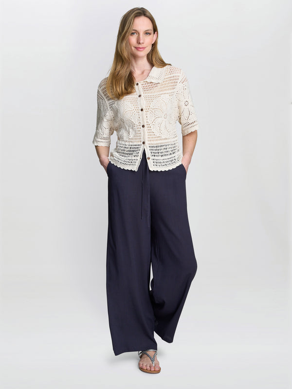 Gina Bacconi Birdie Crochet Shirt