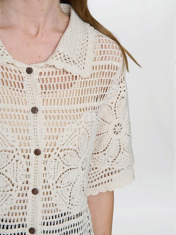 Gina Bacconi Birdie Crochet Shirt