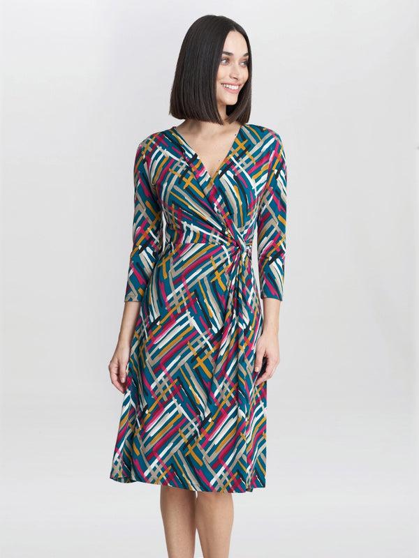 Gina Bacconi Blair Jersey Wrap Dress