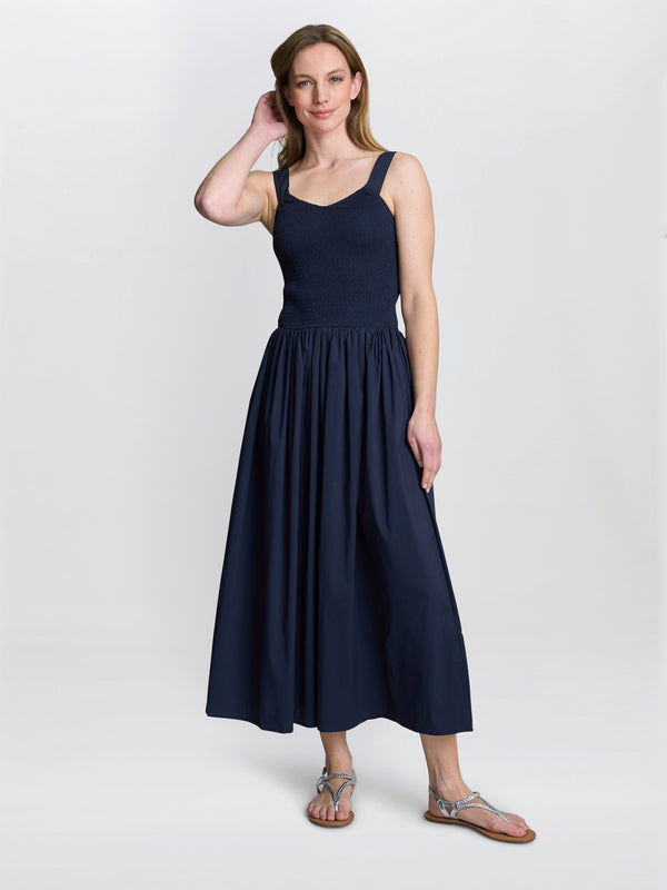 gina bacconi Bonita sheered bodice dress