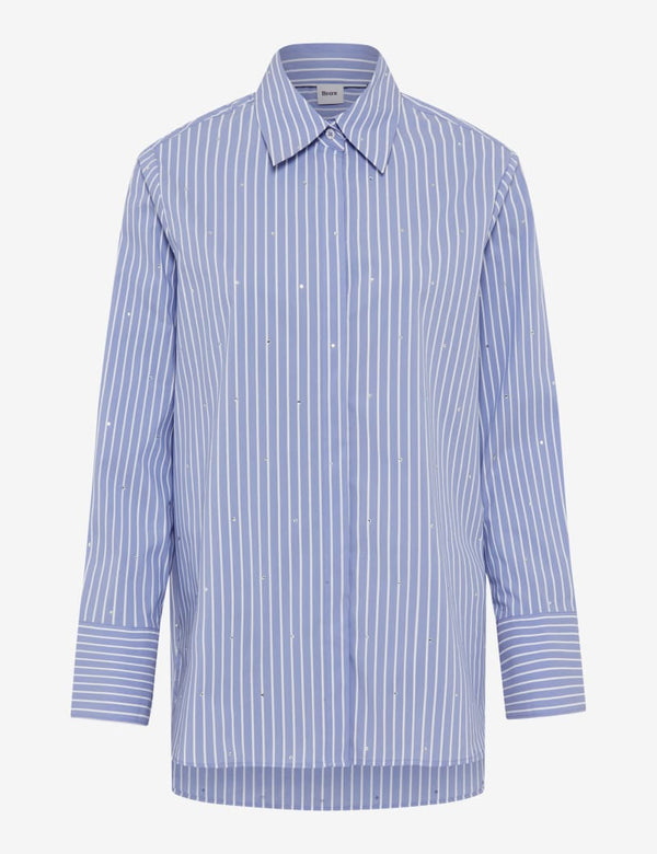 Gina Bacconi Brax Viki Sparkle Pinstripe Shirt