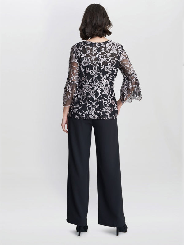 Gina Bacconi Brianna Embroidered Blouse