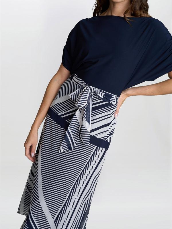 Gina Bacconi Brooke Stripe Dress