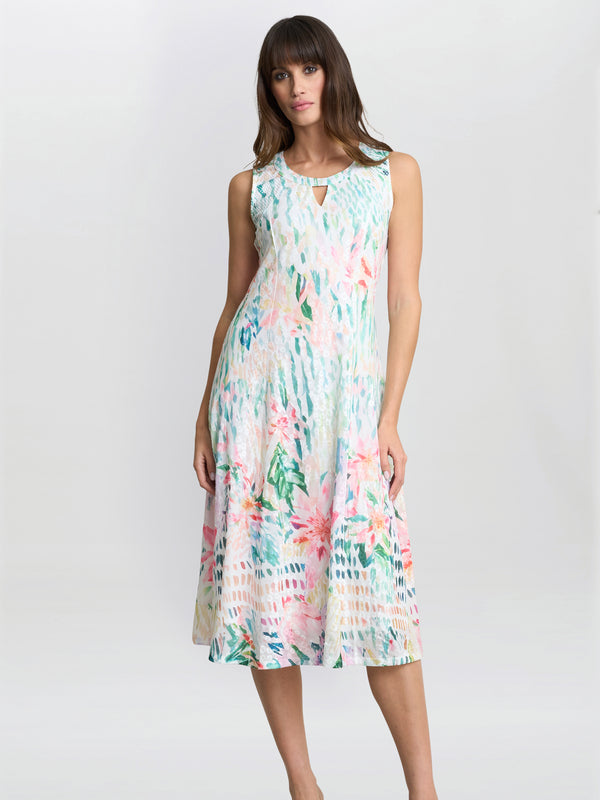 Gina Bacconi Brooklyn Watercolour Floral Dress