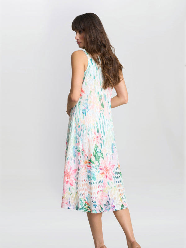 Gina Bacconi Brooklyn Watercolour Floral Dress
