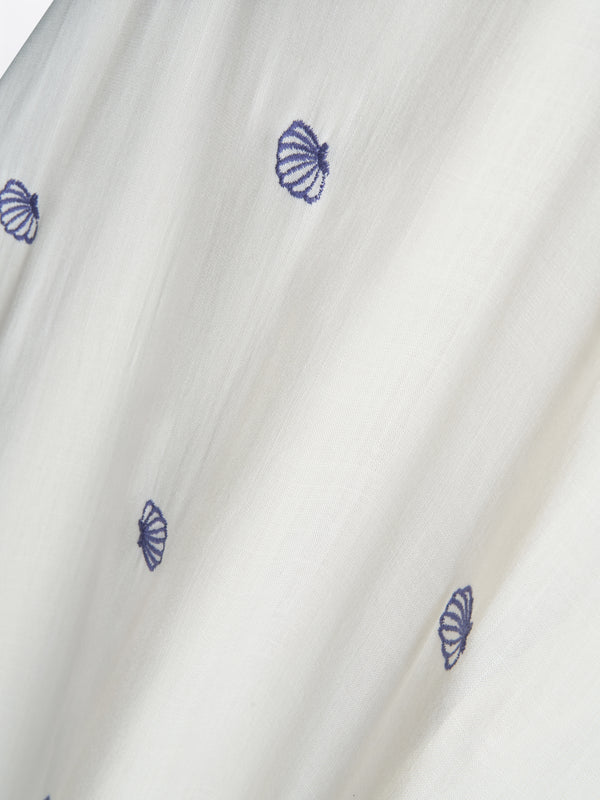 Gina Bacconi Buffy Embroidered Shell Print Dress