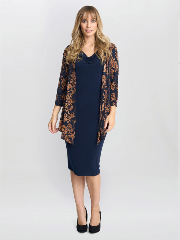 Gina Bacconi Cara Mock Dress And Jacket