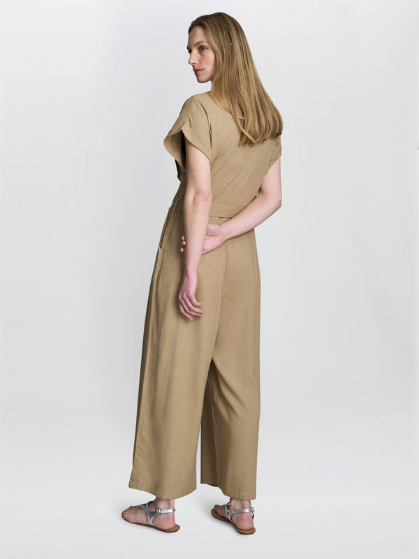Gina Bacconi Carmela Linen Jumpsuit