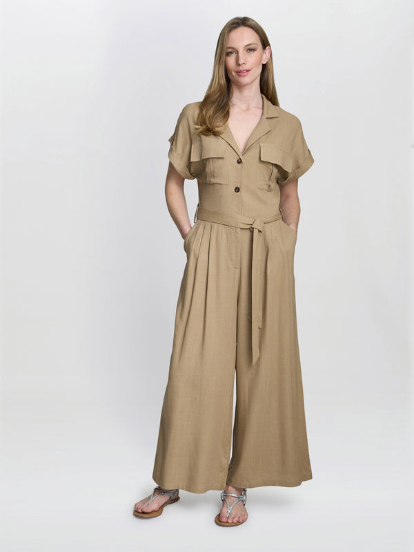 Gina Bacconi Carmela Linen Jumpsuit