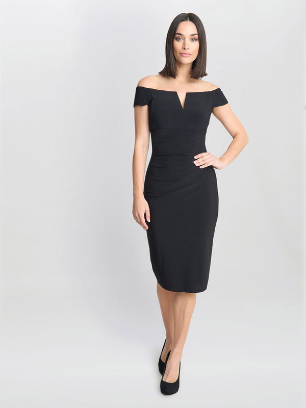 Gina Bacconi Cath Short Off Shoulder Dress