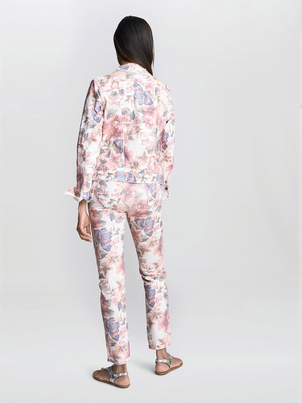 Gina Bacconi Cathy Reversible Floral Denim Jacket